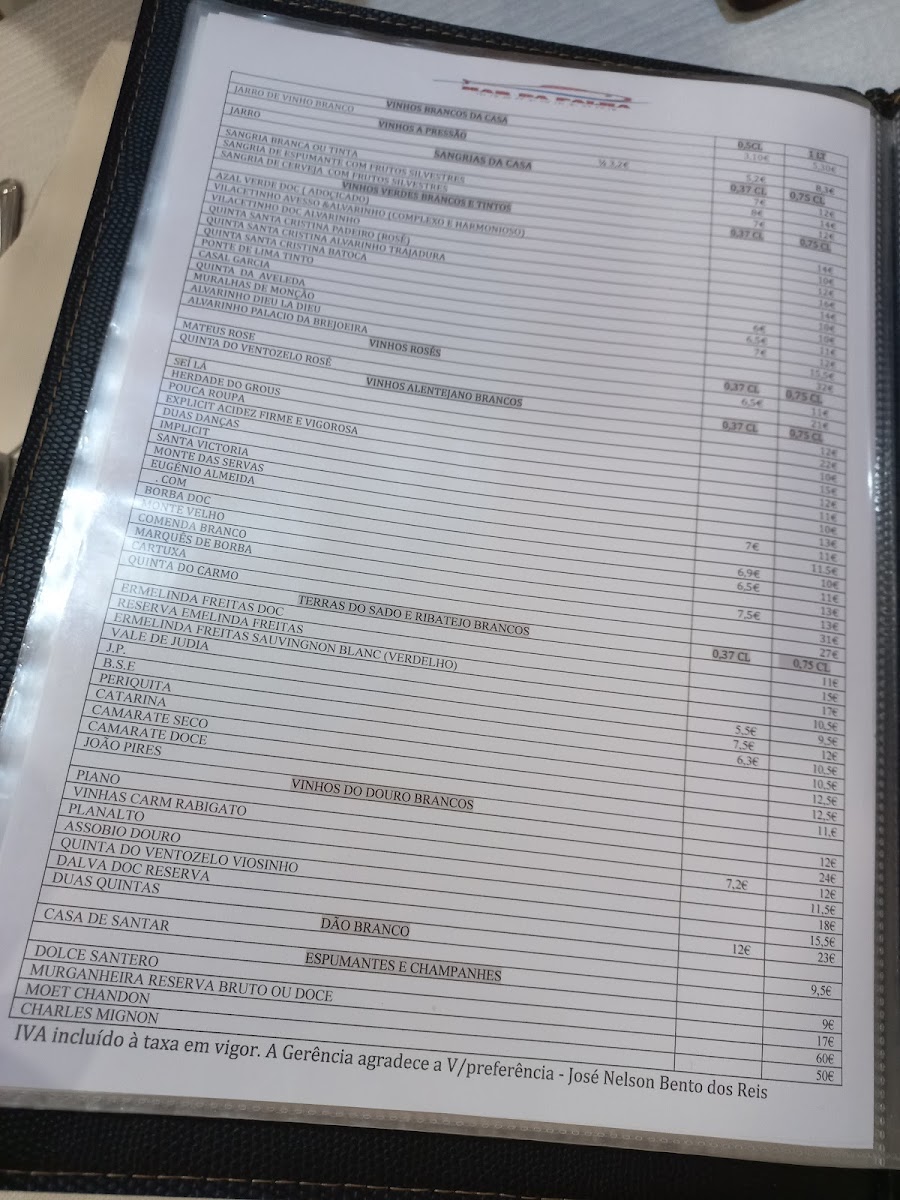 Menu Restaurante Mar Da Palha-5