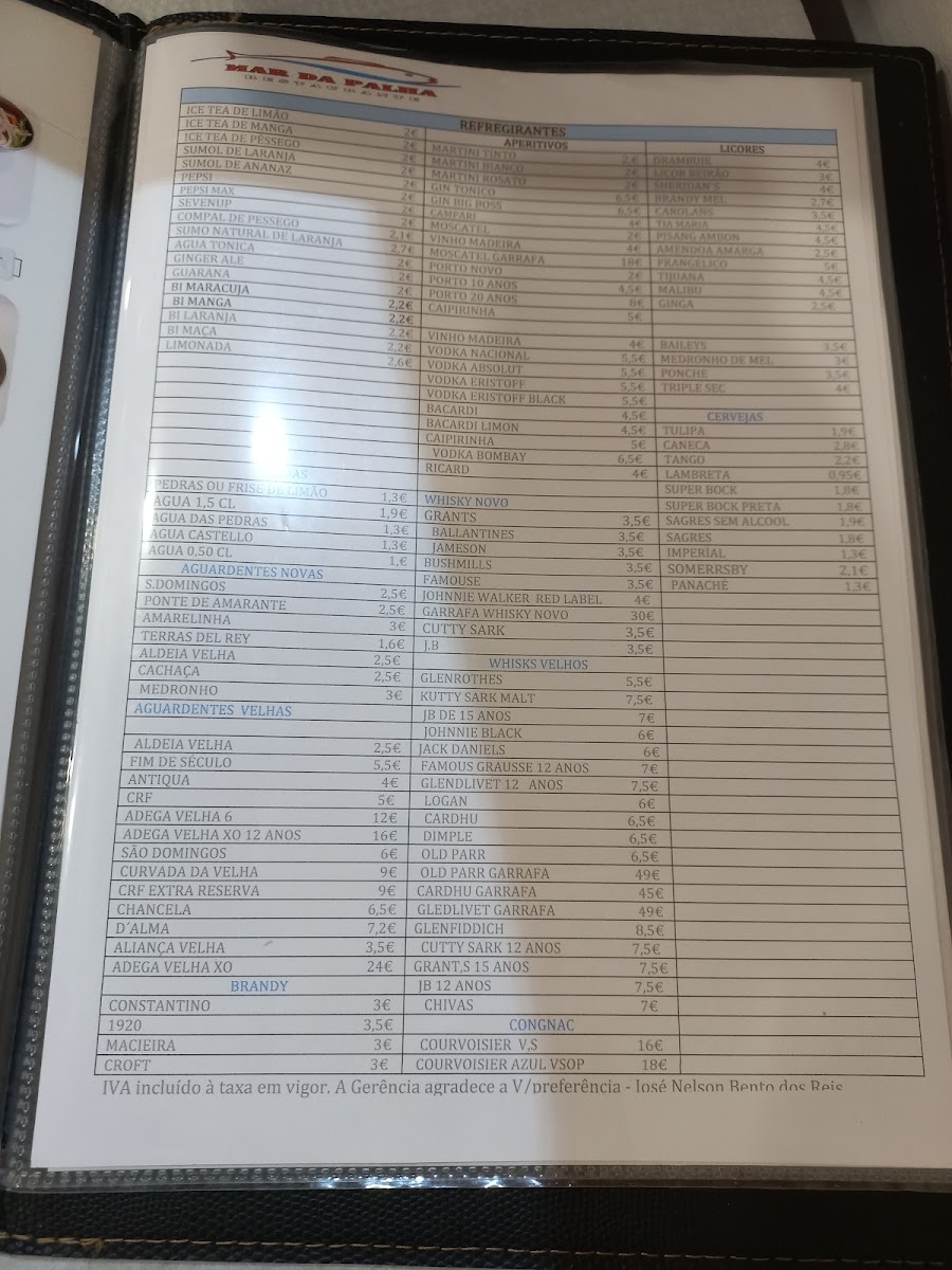 Menu Restaurante Mar Da Palha-7